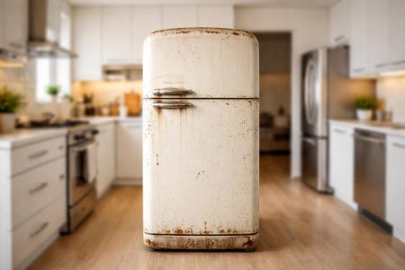 cuisine-moderne-refrigerateur-vieilli