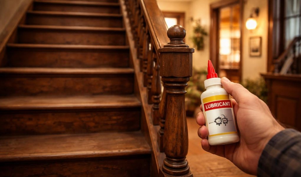 escalier-bois-main-floue-boite-lubrifiant