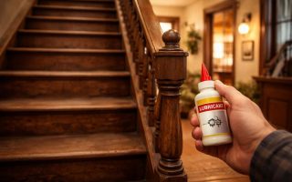 escalier-bois-main-floue-boite-lubrifiant