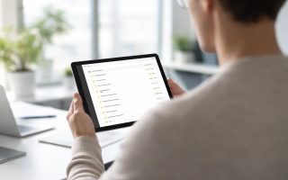 personne-tablette-bureau-moderne-fenetre