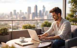 individu-terrasse-ordinateur-skyline-urbaine