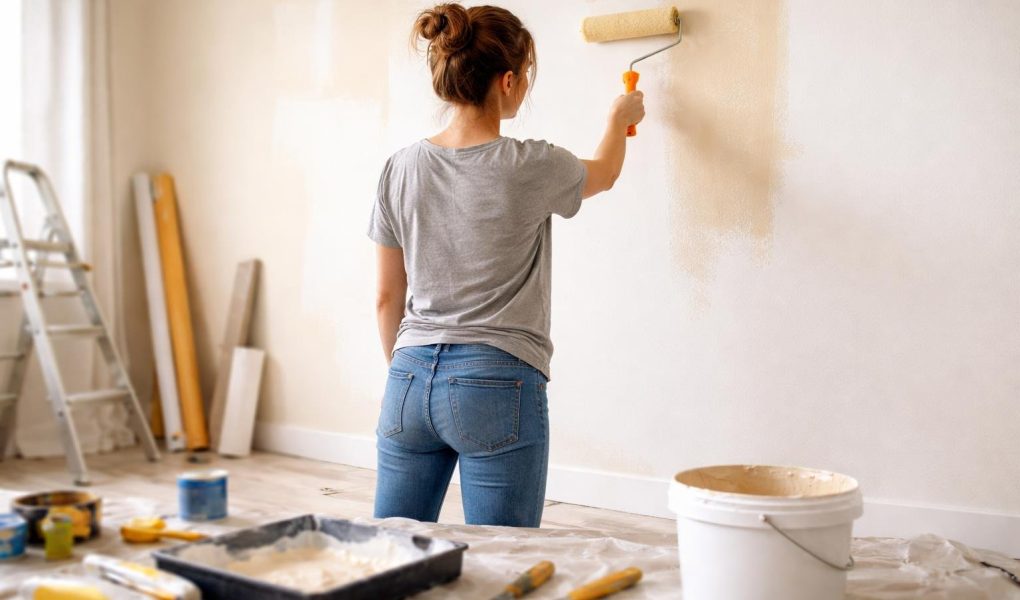 personne-peignant-mur-outils-sol