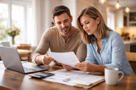 couple-table-documents-maison-moderne