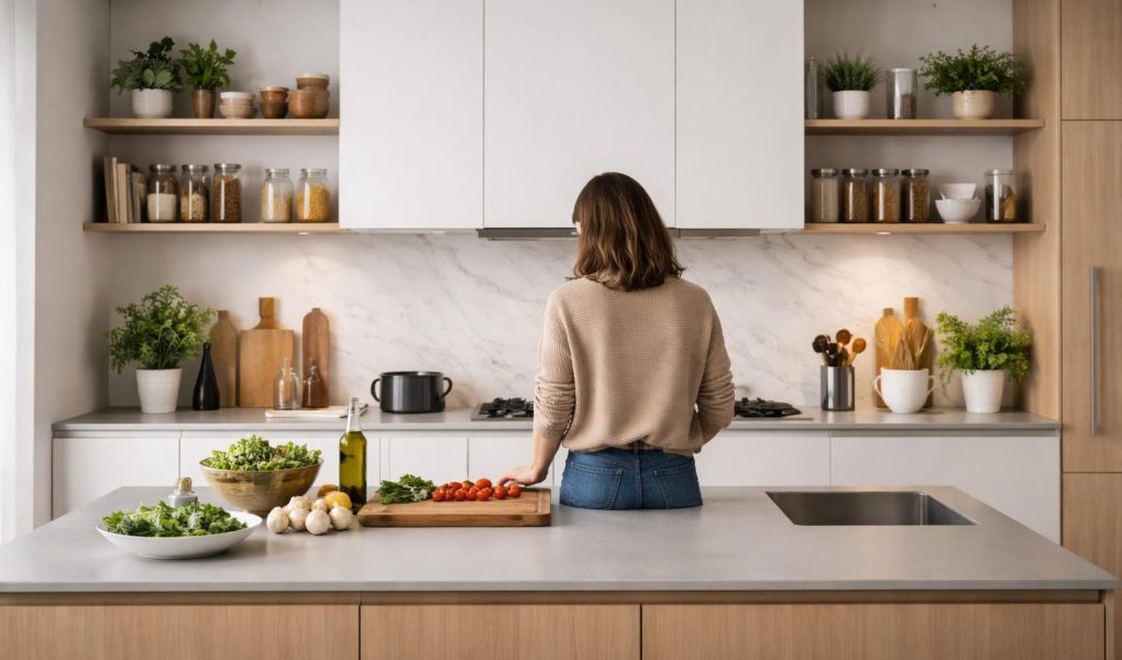 cuisine-moderne-minimaliste-preparation-plat