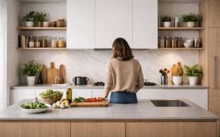 cuisine-moderne-minimaliste-preparation-plat