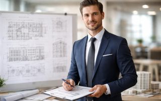 professionnel-immobilier-tableau-plans-batiments