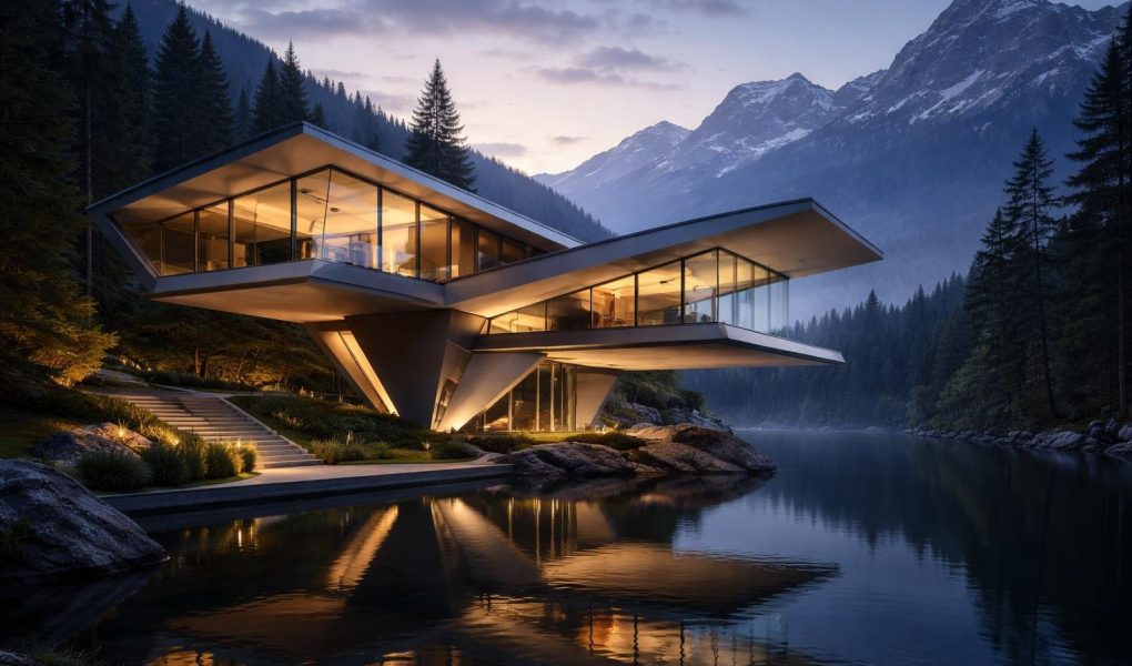 structure-moderne-verre-acier-montagnes