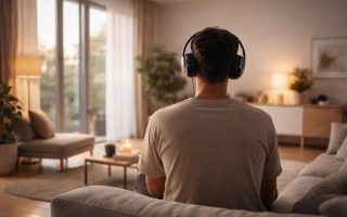 appartement-moderne-ecouteurs-lumiere-minimaliste