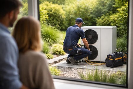 technicien-pompe-chaleur-jardin-moderne
