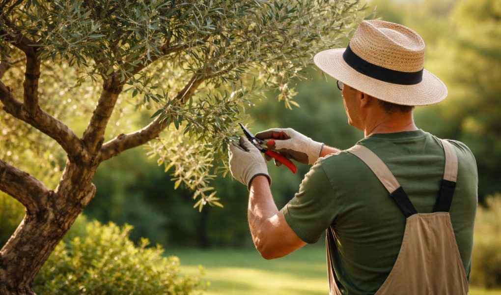 jardinier-taillant-olivier-jardin-ensoleille