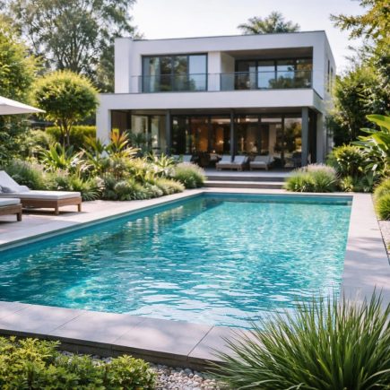 jardin-piscine-maison-contemporaine-plantes