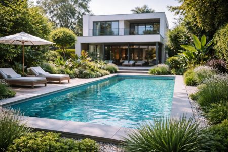 jardin-piscine-maison-contemporaine-plantes