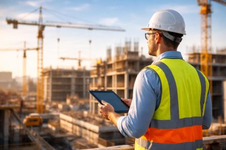 chef-chantier-tablette-site-construction-grues