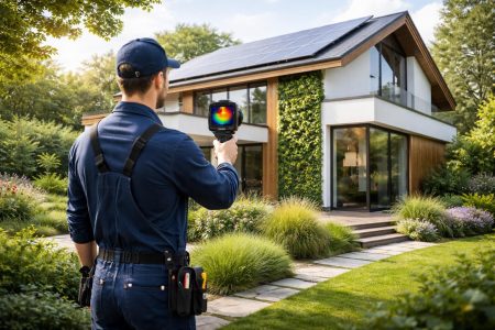 technicien-mesure-maison-ecologique-jardin