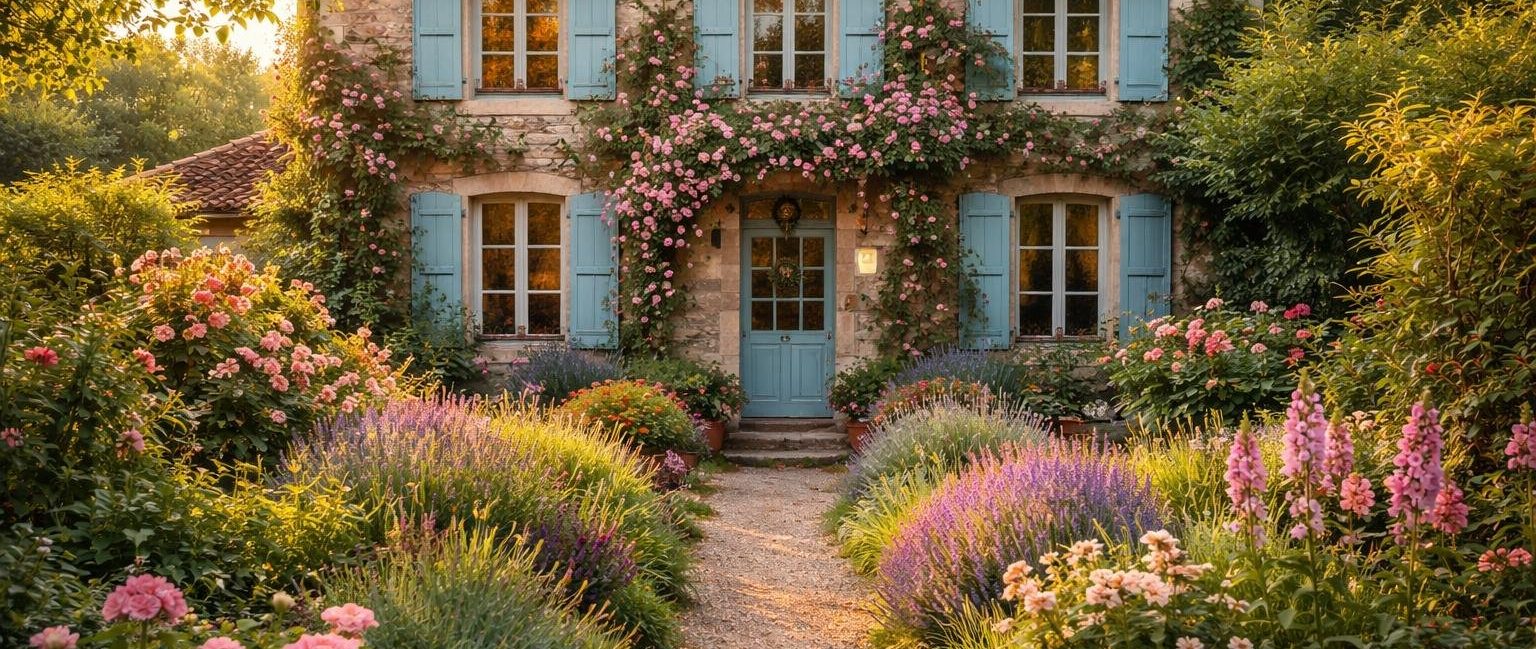 maison-ancienne-volets-colores-jardin