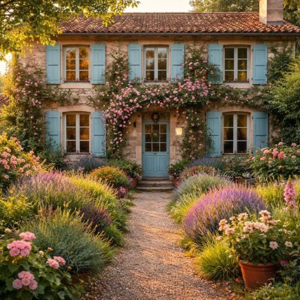 maison-ancienne-volets-colores-jardin